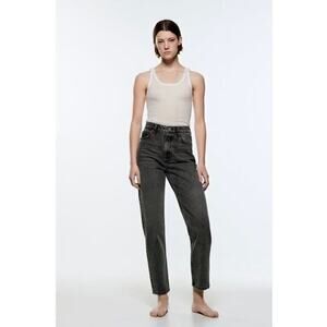 Zara The ‘90S Mom Fit Jeans in Gray Marl‎ Size 4
